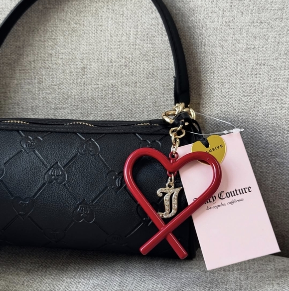 Juicy Couture Black Handbag with Gold Accents - Picture 4 of 5